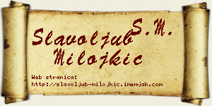 Slavoljub Milojkić vizit kartica